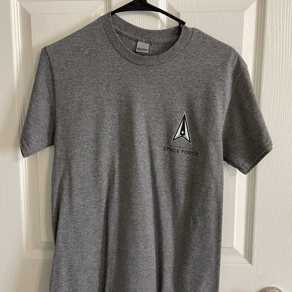 Gildan Gray Space Force Men's T-Shirt